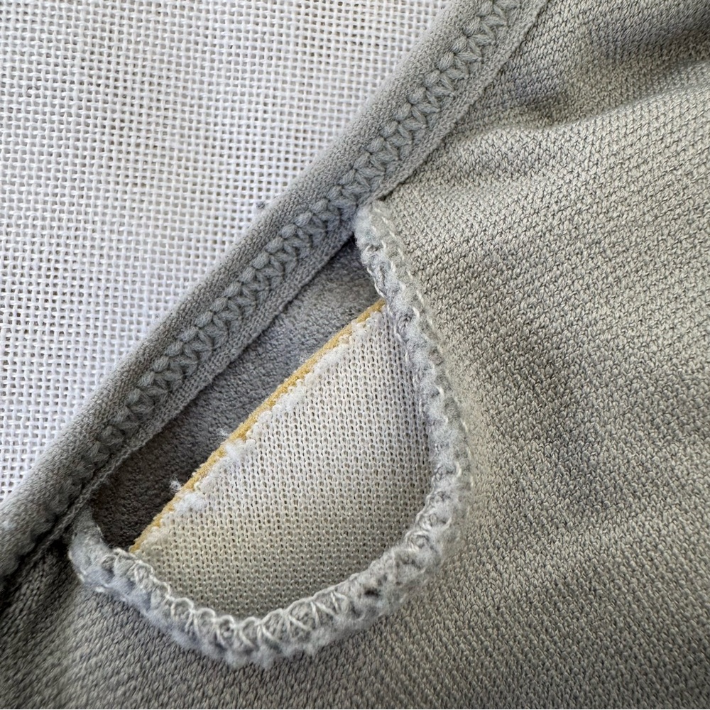 Izod Ribbed Gray Sports Bra - Picture 8 of 12